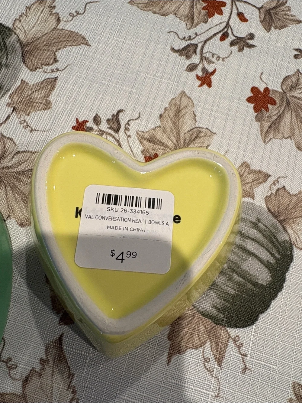 NWT Kirkland’s Conversation heart bowls